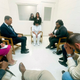 Lucio leads a group of Texas lawmakers visiting her in prayer ahead of her scheduled execution.